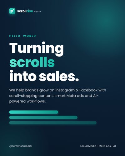 Scrollrise post: Turning scrolls into sales